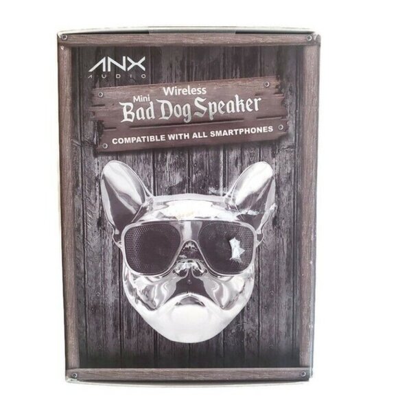 ANZ Audio Bluetooth Wireless Mini Bad Dog Speaker Bedroom Man Cave Game Room - Picture 2 of 5